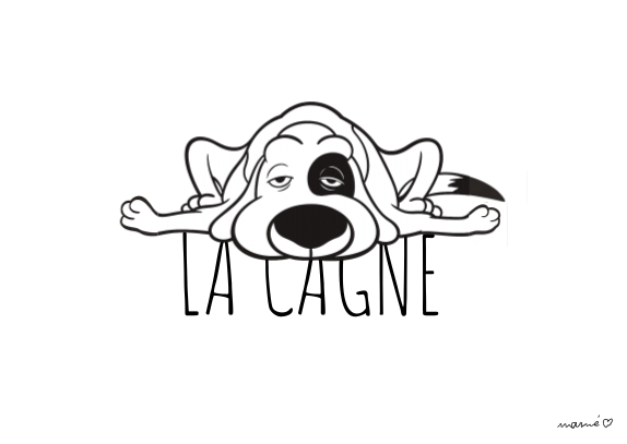 carte postale - la cagne - chien