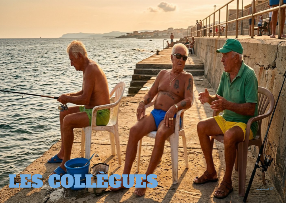 carte postale - Les collègues