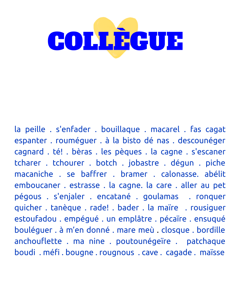 tee-shirt homme "collègue"