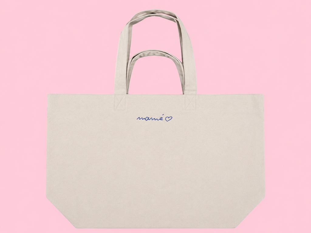 grand cabas toile  "mon escampe-tout"