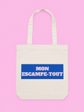 tote bag "mon escampe-tout"
